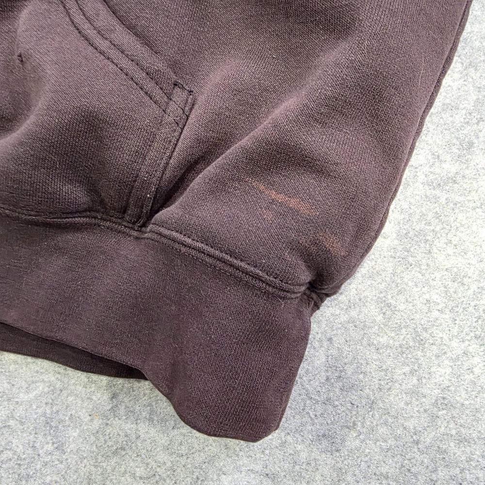 Carhartt Hoodie Mens XL Brown Lined Workwear Sweatshirt Pullover FADED J170 - Picture 11 of 16